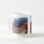 Pittsburgh PA Skyline Closeup Kaffeetasse (Vorderseite Links)