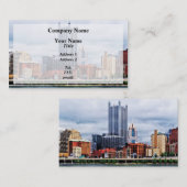 Pittsburgh PA Skyline Visitenkarte (Vorne/Hinten)