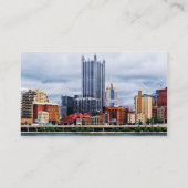 Pittsburgh PA Skyline Visitenkarte (Rückseite)