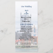 Pittsburgh PA Skyline Wedding Program Programm (Vorderseite)