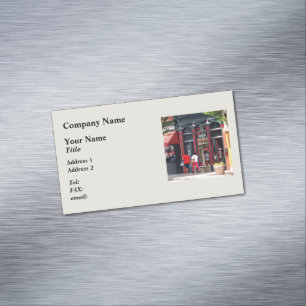 Pittsburgh PA - Spazieren entlang der Liberty Aven Magnetische Visitenkarte