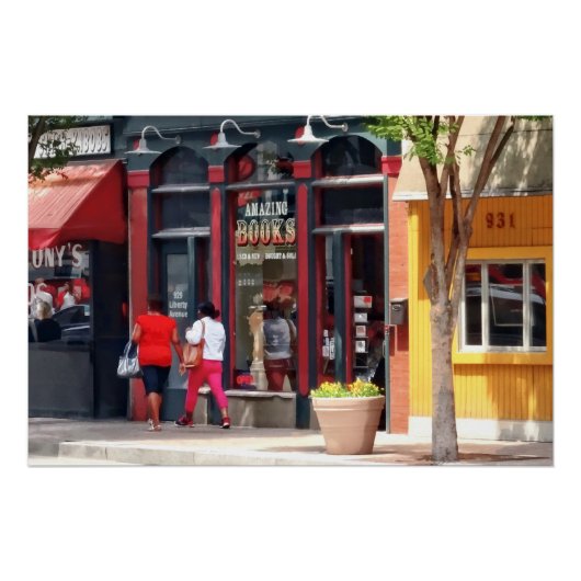 Pittsburgh PA - Spaziergang entlang der Liberty Av Poster (Vorderseite)