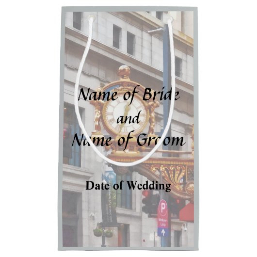 Pittsburgh PA - Treffen Sie mich unter der Uhr Kleine Geschenktüte (Vorderseite)