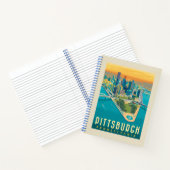 Pittsburgh, PA | Vogelperspektive Notizblock (Innenseite)