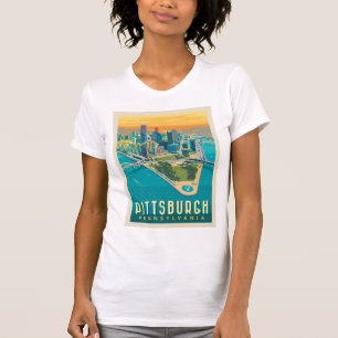 Pittsburgh, PA   Vogelperspektive T-Shirt