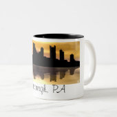 Pittsburgh, PA Zweifarbige Tasse (VorderseiteRechts)