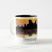 Pittsburgh, PA Zweifarbige Tasse (Vorderseite Links)