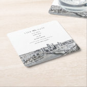 Pittsburgh Paper Untersetzer Save the Date (angewinkelt)