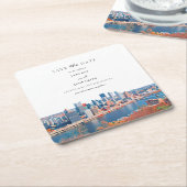 Pittsburgh Paper Untersetzer Save the Date (angewinkelt)