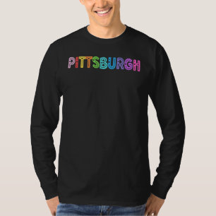 Pittsburgh Pastell Regenbogen Schwul LGBTQIA+ Männ T-Shirt
