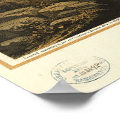 Pittsburgh Pennsylvania 1874 Antike Panoramakarte Poster (Ecke)