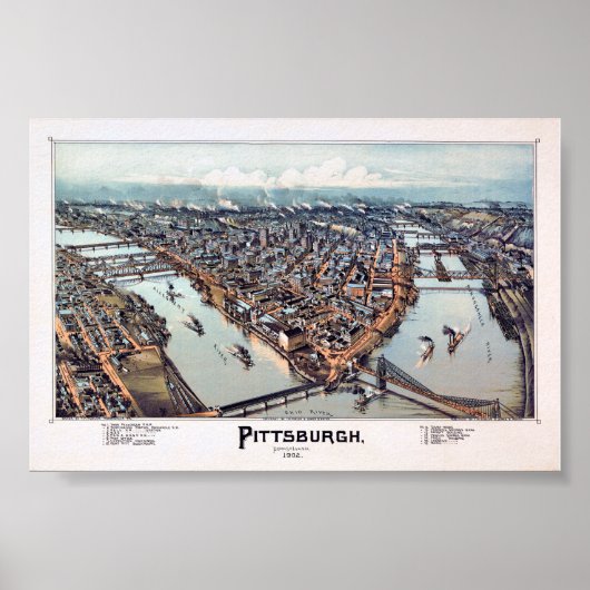 Pittsburgh Pennsylvania 1902 Poster (Vorne)