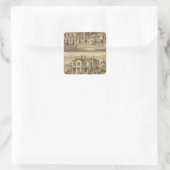 Pittsburgh, Pennsylvania 2 Quadratischer Aufkleber (Tasche)