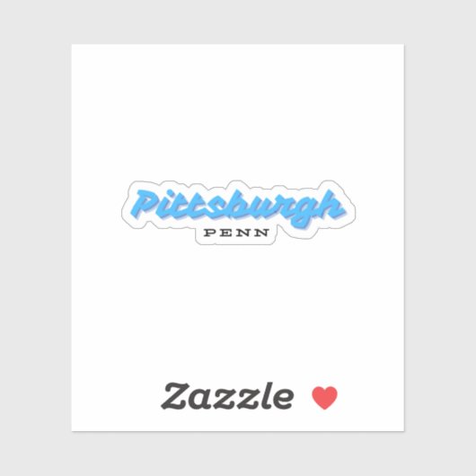 Pittsburgh Pennsylvania Aufkleber (Blatt)