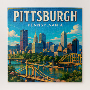 🌉 Pittsburgh Pennsylvania Brücken und Skyline Puzzle