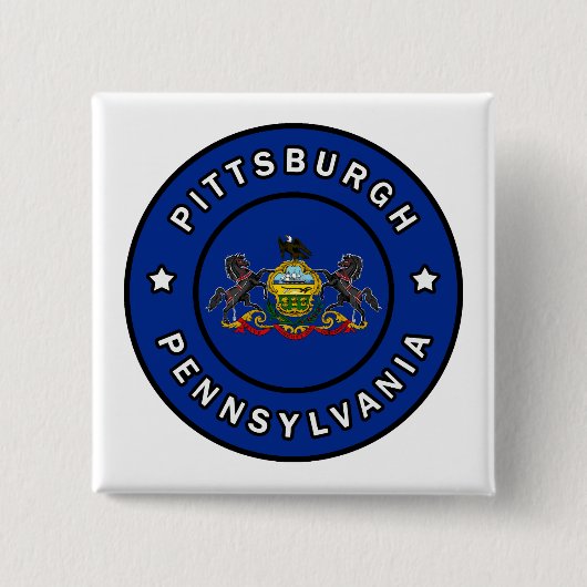 Pittsburgh Pennsylvania Button (Vorderseite)