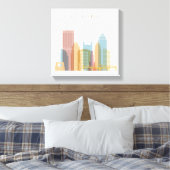 Pittsburgh, Pennsylvania | City Skyline Leinwanddruck (Insitu (Schlafzimmer))