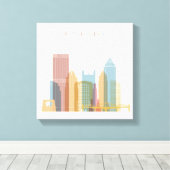 Pittsburgh, Pennsylvania | City Skyline Leinwanddruck (Insitu (Holzboden))