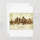 Pittsburgh Pennsylvania Cityscape Feiertagspostkarte (Vorne/Hinten)