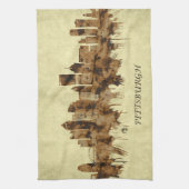 Pittsburgh Pennsylvania Cityscape Geschirrtuch (Vertikal)