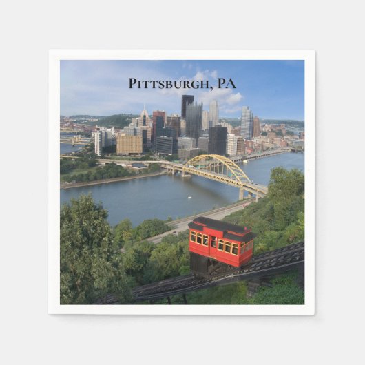 Pittsburgh Pennsylvania Fotografie Serviette (Vorderseite)