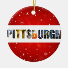Pittsburgh Pennsylvania Fotos Weihnachten Keramik Ornament