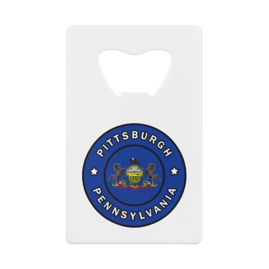 Pittsburgh Pennsylvania Geldbeutel Flaschenöffner (Vorderseite)