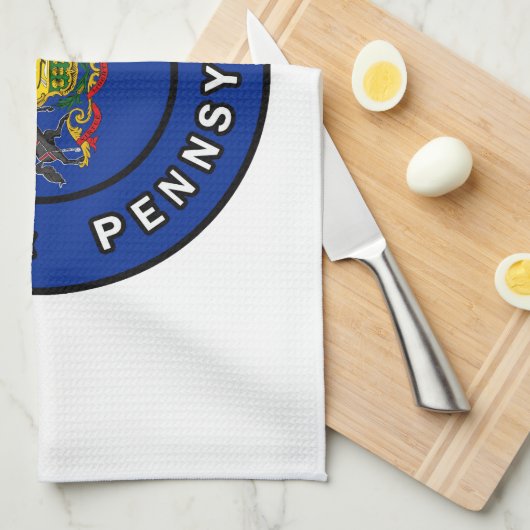 Pittsburgh Pennsylvania Geschirrtuch (Viertel Falte)