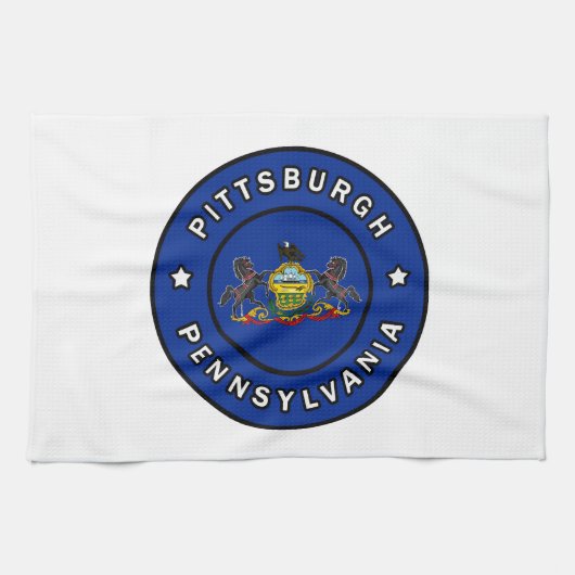 Pittsburgh Pennsylvania Geschirrtuch (Horizontal)