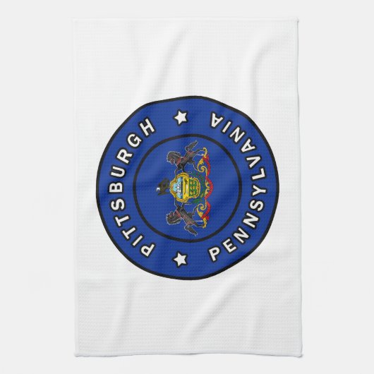 Pittsburgh Pennsylvania Geschirrtuch (Vertikal)
