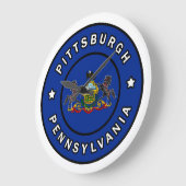 Pittsburgh Pennsylvania Große Wanduhr (Winkel)