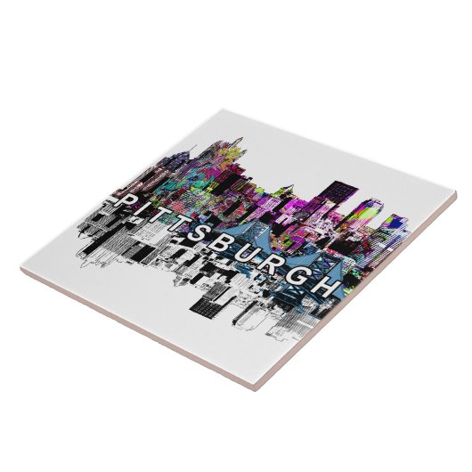 Pittsburgh, Pennsylvania in Graffiti Fliese (Seite)