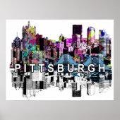 Pittsburgh, Pennsylvania in Graffiti Poster (Vorne)