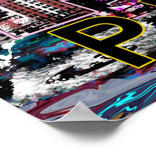 Pittsburgh, Pennsylvania in Graffiti Poster (Ecke)