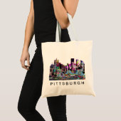 Pittsburgh, Pennsylvania in Graffiti Tragetasche (Vorderseite (Produkt))