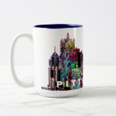 Pittsburgh, Pennsylvania in Graffiti Zweifarbige Tasse (Links)