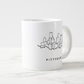 Pittsburgh Pennsylvania Jumbo-Tasse (Vorderseite Rechts)