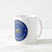 Pittsburgh Pennsylvania Kaffeetasse (VorderseiteRechts)