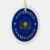 Pittsburgh Pennsylvania Keramik Ornament (Rechts)