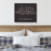 Pittsburgh Pennsylvania Leinwanddruck (Insitu (Schlafzimmer))