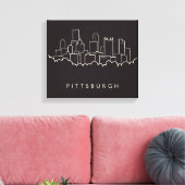 Pittsburgh Pennsylvania Leinwanddruck (Insitu (Wohnzimmer))
