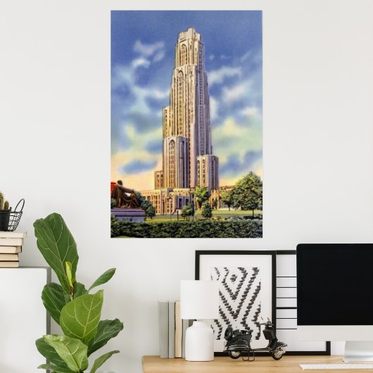 Pittsburgh Pennsylvania Lerninsel Poster (Heimbüro)