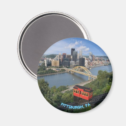 Pittsburgh Pennsylvania Magnet (Vorderseite/Rückseite)