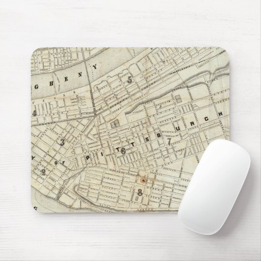 Pittsburgh, Pennsylvania Mousepad (Mit Mouse)