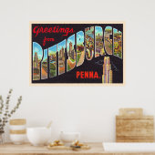 Pittsburgh Pennsylvania PA Large Letter Postcard Poster (Küche)