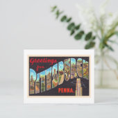 Pittsburgh Pennsylvania PA Large Letter Postcard Postkarte (Stehend Vorderseite)