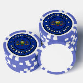 Pittsburgh Pennsylvania Pokerchips (Stapel)