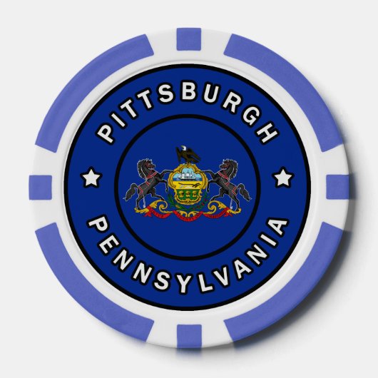 Pittsburgh Pennsylvania Pokerchips (Vorderseite)