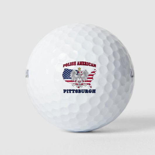 Pittsburgh Pennsylvania polnischen Golfball (Vorderseite)