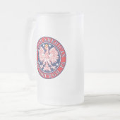 Pittsburgh Pennsylvania polnischen Mattglas Bierglas (Vorderseite Links)